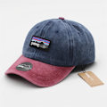Miniatyrbilde 1 av 5: Retro Baseball Caps Menn Kvinner Justerbar Snapback Solskjerm Truckerhatt Brick red