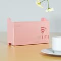 Trådlös WiFi-routerhylla för förvaring, väggmonterad ABS-organisatör - FF- Pink