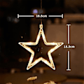 Miniatyrbillede 1 af 5: LED Lys Snefnug Julemand Hængende Sucker Lampe Vindue Pynt Dekoration Til Hjemmet Jul Navidad 2023 Nytårs Dekoration 7