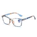 Pikkukuva 1 / 7: Damdesigner Lukulasit +1.0 1.5 2.0 3.0 3.5 4.0 Ylisuuret Lasit Blue Frame,+250