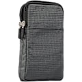 Miniatyrbild 2 av 5: Mobiltelefonbälte, Crossbody Mobiltelefonväska, Utomhusresor Nylon Axelväska, med Bältesögla Karabinkrok mörkgrå 10*18*3.5 CM dark gray