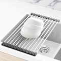 Miniatyrbild 6 av 9: Diskbänkställ Torkställ i Rostfritt Stål Rullbar Hopfällbar 1-Pack