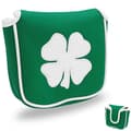 Golf Grön Vit Shamrock Golf Huvudskydd Magnetisk Mallet Putter Klubbskydd green