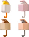 4 söta kattkrokar för väggdekorationer