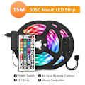 Pikkukuva 1 / 8: RGB 15m LED-nauha RGB5050 MusSync LED Strip multic multicolor ColorRGB 15m 5050 LED strip