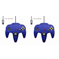 Miniatyrbillede 1 af 5: 2-pak Klassisk Kablet N64 Controller Retro Spil 64-Bit Spil Controller Joystick Erstatningscontroller 11 2pcs
