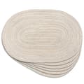Oval Flätade Bordstabletter 30x46 cm Set om 6