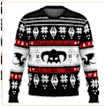 Miniatyrbilde 1 av 3: FUS RO DAH Stygg Julgenser Pullover Menn 3D Gensere Topper XL FUS RO DAH