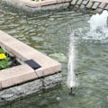 Miniatyrbillede 4 af 4: Soldrevet springvand til udendørs brug, fuglebad, poolspringvand, havedamsspringvand, gårdhaveindretning Square