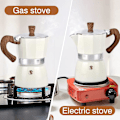 Miniatyrbillede 4 af 5: 3-kops espressokande, Moka Premium Aluminium Manuel Cubansk Kaffemaskine