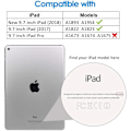 Miniatyrbillede 2 af 6: Passer til Apple iPad Case (9,7 tommer, 2018/2017 model, 6./5. generation), sort