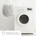Miniatyrbild 2 av 5: Texturerad Stickad Pläd med Fransar - Mjuk, Mysig Filt för Soffa, Säng, Vardagsrum - 127 x 165 cm off-white