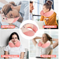 Miniatyrbild 4 av 4: Resekudde Tecknad Djur Nackstöd Kudde Memory Foam Nackkudde U-formad Elasticitet Barn Resekudde Portabel (Katt)