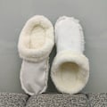 Pikkukuva 4 / 5: Irrotettavat puuvillapäälliset, irrotettavat ja pestävät tossut, puuvillapäälliset, reikäkengän päälliset, sametti, uudet talviset pehmot white white 44/45