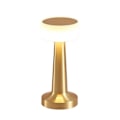 Miniatyrbillede 2 af 5: Metal Bordlampe LED Genopladelig Skrivebordslampe Natlys USB Trådløs Touch Restaurant Bar Soveværelse Dekorativ Stemningsbelysning Gold