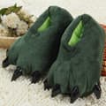 Klor Tecknad Dinosaurietofflor Varma Tomtetofflor Dark Green Women's（35–39）