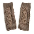 Miniatyrbillede 2 af 2: Dame Diamant Halv Finger Handsker Lange Mode Handsker Khaki diamond