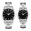 Miniatyrbillede 5 af 10: Dame Quartz Armbåndsur SORT MÆND sort men black