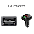 Miniatyrbillede 3 af 6: FM-sender X10 med Bluetooth Handsfree 4 i 1 Sort Black Svart