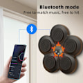 Miniatyrbillede 2 af 6: Elektronisk Boksemaskine med Musik, Bærbar Vægmonteret Bluetooth Musik Elektronisk Bokser (Boksemaskiner og Boksehandsker) Adult Boxing Gloves