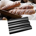 Miniatyrbild 3 av 6: Baguetteplåt med non-stick beläggning för 3 baguetter 38,5 x