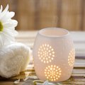 Miniatyrbilde 5 av 5: Aromalampe telysholder keramisk duftlampe med lysslukker