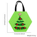 Miniatyrbilde 1 av 5: Julegavepose Julegavepose til barn Filtpose Tegneserieelg Juleblanding Tote Bag style 2