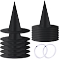 Miniatyrbild 2 av 5: Halloween hatt svart polyester taft trollkarl hatt smink kostym rekvisita harry potter magisk häxhatt line of 32 meters black