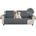 Miniatyrbillede 1 af 5: 3-personers sofaovertræk, Vandafvisende sofaovertræk med armlæn, Skridsikker sofa beskyttelse til katte, hunde, ridser Grå Grey Three people