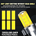 Pikkukuva 2 / 5: H11 LED-auton ajovalon polttimo Canbus Led 360 350000LM 800W 3D Autolamput