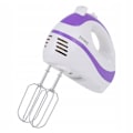 Miniatyrbilde 2 av 3: Klassisk 300W Elektrisk Mikser: 5 Hastigheter, Visper & Deigkroker Vit White