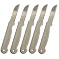 Miniatyrbilde 2 av 2: 5 stk. Fruktkniver i rustfritt stål - Kniver White Vit