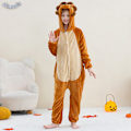 Miniatyrbild 6 av 10: Unisex barn jumpsuit Plüschdräkt med hatt och svans för klä upp rollspel Halloween för festpresenter 【125-135CM】 Yellow duck