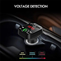 Miniatyrbillede 6 af 6: FM-sender X10 med Bluetooth Handsfree 4 i 1 Sort Black Svart