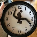 Miniatyrbild 2 av 5: Väggklocka Rolig Tyst Ljudlös Klocka Konst Dekor [dB} Black