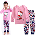 Miniatyrbild 1 av 3: Barn Flickor Pojkar Katt Katie Pyjamas Långärmad Outfit Bekväm Nattkläder Pyjamasset #6 #6 130cm