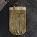Miniatyrbild 4 av 10: Taktisk Molle Vattenflaskväska Militär Utomhuscamping Vandring Dragsko Vattenflaskhållare Multifunktionell Flaskpåse Black with strap