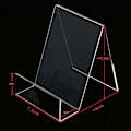 Miniatyrbillede 2 af 5: 6 stk. Akryl Bog Display Stand Klar Staffeli med Kant Tablet Holder til Visning af Bøger Billeder Notesbøger