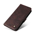 Miniatyrbild 5 av 5: Plånboksfodral i präglat läder med stativ för Huawei Nova 11i / Maimang 20 / Enjoy 60 Pro Brown