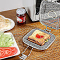 Miniatyrbillede 3 af 5: Sandwich toaster i rustfrit stål, brødgrill, til hjemmebagning