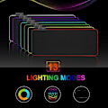 Miniatyrbillede 5 af 5: Gaming Mousepad med LED-lys - RGB - Vælg størrelse Sort qd bedste Sort sjx lille