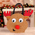 Miniatyrbilde 2 av 5: Julegavepose Julegavepose til barn Filtpose Tegneserieelg Juleblanding Tote Bag style 3
