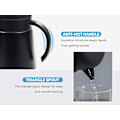 Miniatyrbilde 4 av 5: Termoskanne i rustfritt stål / Dobbelvegget vakuumisolerte kaffekanne med trykknapptopp, for kaffe, te, drikke 680 ml