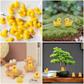 Miniatyrbillede 4 af 7: Mini Resin Ænder 100 stykker Miniatur Ænder, Mini Resin Ænder, Mini Ænder til DIY Potte Mikrolandskab Dekorationer Tilbehør