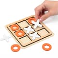 Tic Tac Toe-spel i trä XO Brädspel Klassiskt familjespel