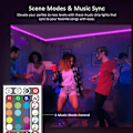 Miniatyrbilde 2 av 6: RGB 20m LED sløyfe RGB5050 MusSync LED Strip multic multicolor ColorRGB 20m 5050 LED strip