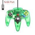 Miniatyrbilde 1 av 5: 2-Pakke Klassisk Kablet N64 Kontroller Retro Spill 64-Bit Spillkontroller Joystick Erstatningskontroller 07 1pc