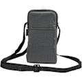 Miniatyrbild 1 av 5: Mobiltelefonbälte, Crossbody Mobiltelefonväska, Utomhusresor Nylon Axelväska, med Bältesögla Karabinkrok mörkgrå 10*18*3.5 CM dark gray