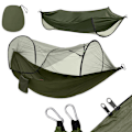 Miniatyrbild 1 av 5: Hammock with Mosquito Net Green