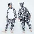 Söta tecknade anime djurpyjamas för män och kvinnor zebra zebra S